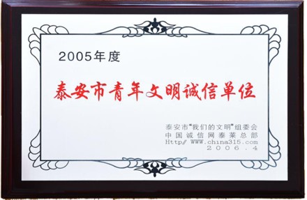 泰安市青年文明诚信单位